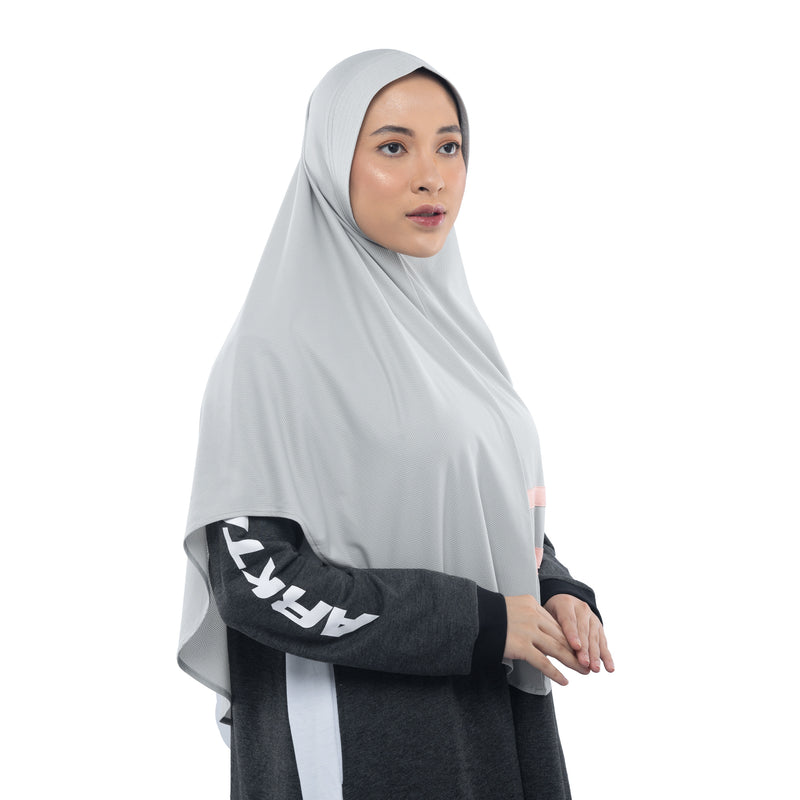 Cool Dynamic Willow Grey Midi - Sport Hijab