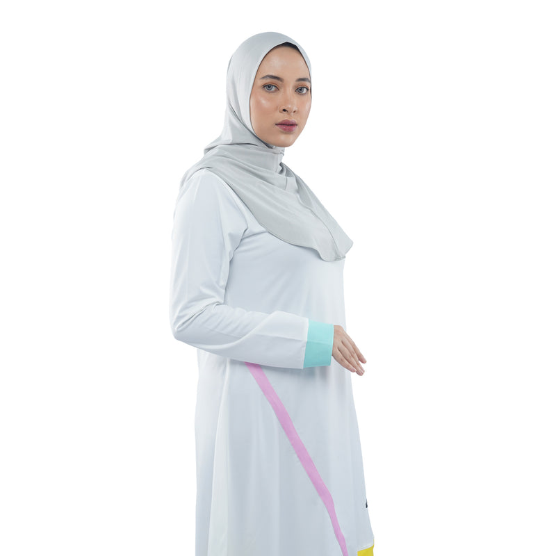 Roadbike Hijab Willow Grey (Sport Hijab)