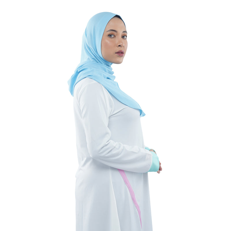 Roadbike Hijab Sky Blue (Sport Hijab)