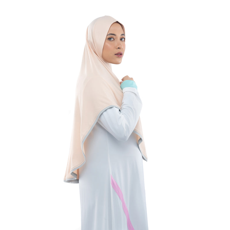 Energetic Elite Ivory Cream Midi (Sport Hijab)