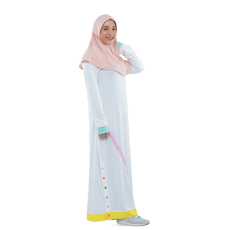 White rainbow Three Point Dress