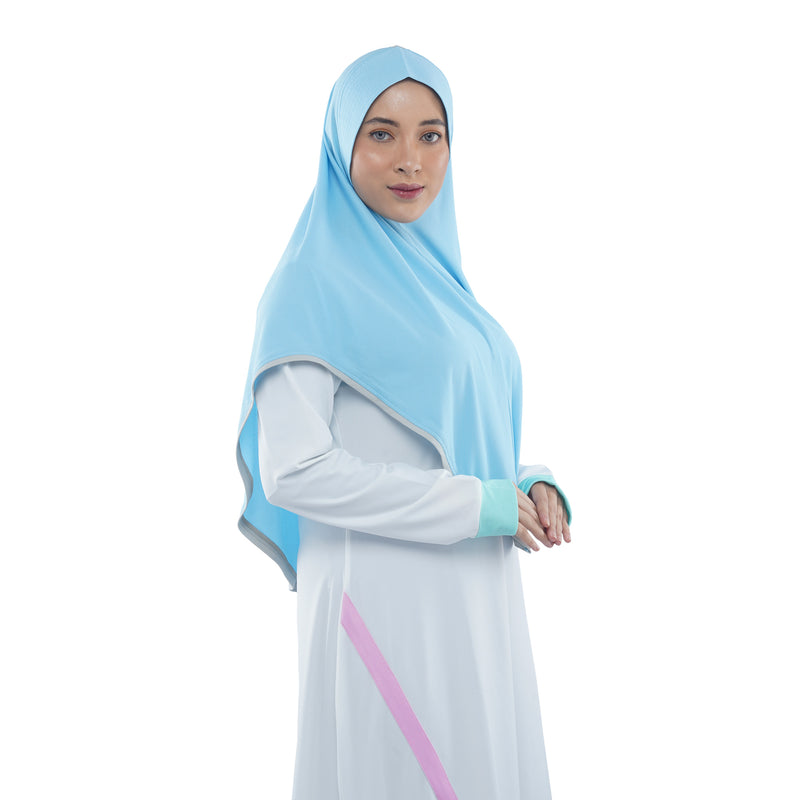 Energetic Elite Sky Blue Midi (Sport Hijab)