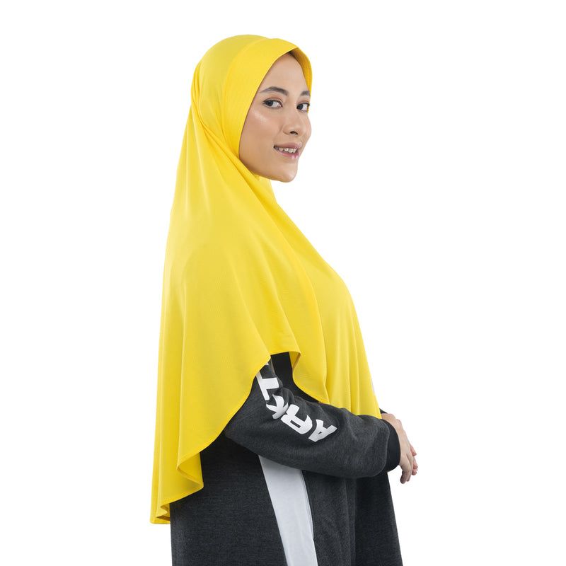 Cool Dynamic Vibrant Yellow Midi - Sport Hijab