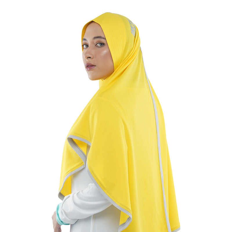 Energetic Elite Vibrant Yellow Midi (Sport Hijab)