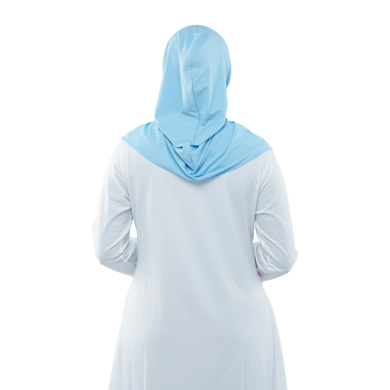 Roadbike Hijab Sky Blue (Sport Hijab)