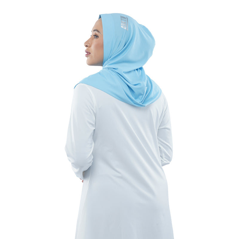Roadbike Hijab Sky Blue (Sport Hijab)