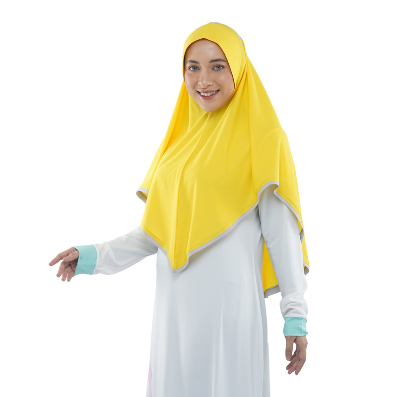 Energetic Elite Vibrant Yellow Midi (Sport Hijab)