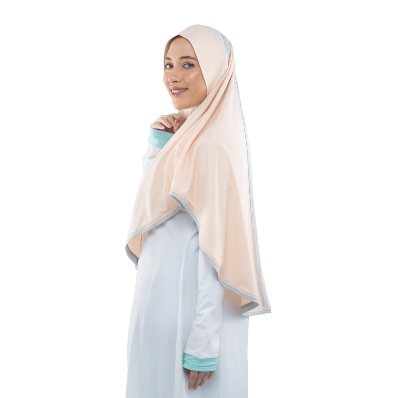 Energetic Elite Ivory Cream Midi (Sport Hijab)