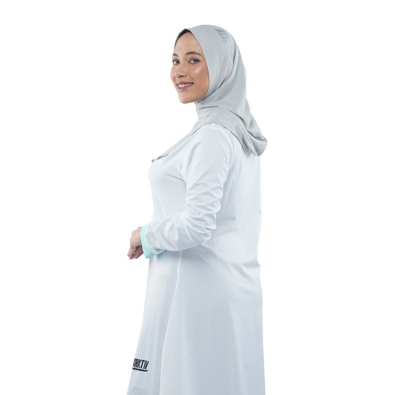 Roadbike Hijab Willow Grey (Sport Hijab)