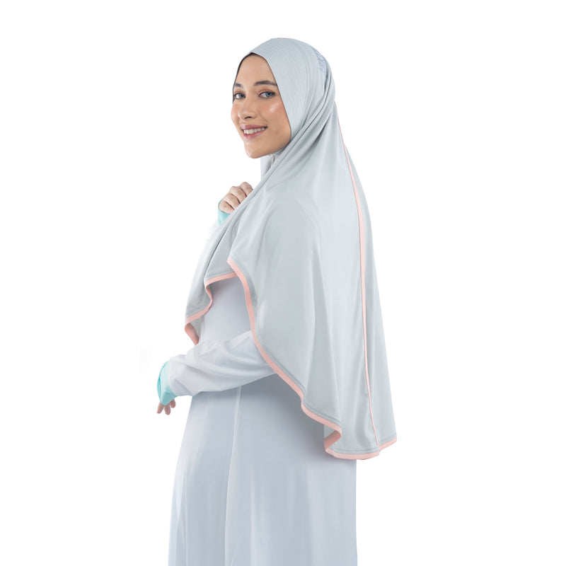 Energetic Elite Willow Grey Midi (Sport Hijab)
