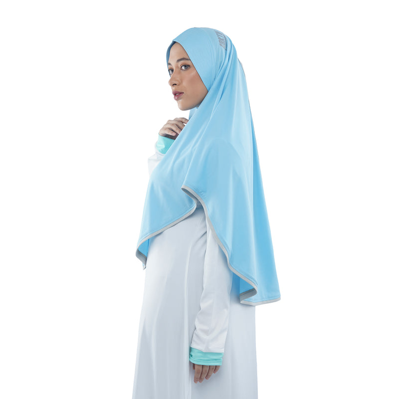Energetic Elite Sky Blue Midi (Sport Hijab)