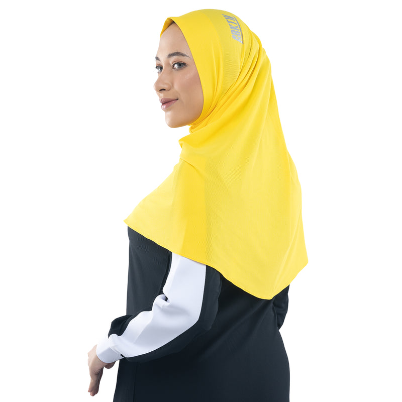 My Everything Cycling Hijab Vibrant Yellow (Sport Hijab)