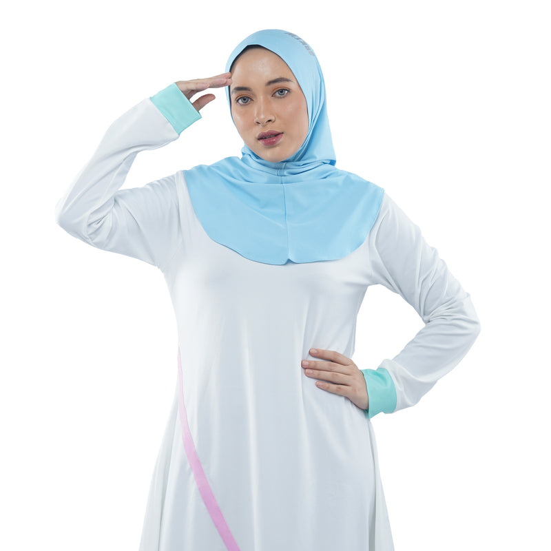 Roadbike Hijab Sky Blue (Sport Hijab)