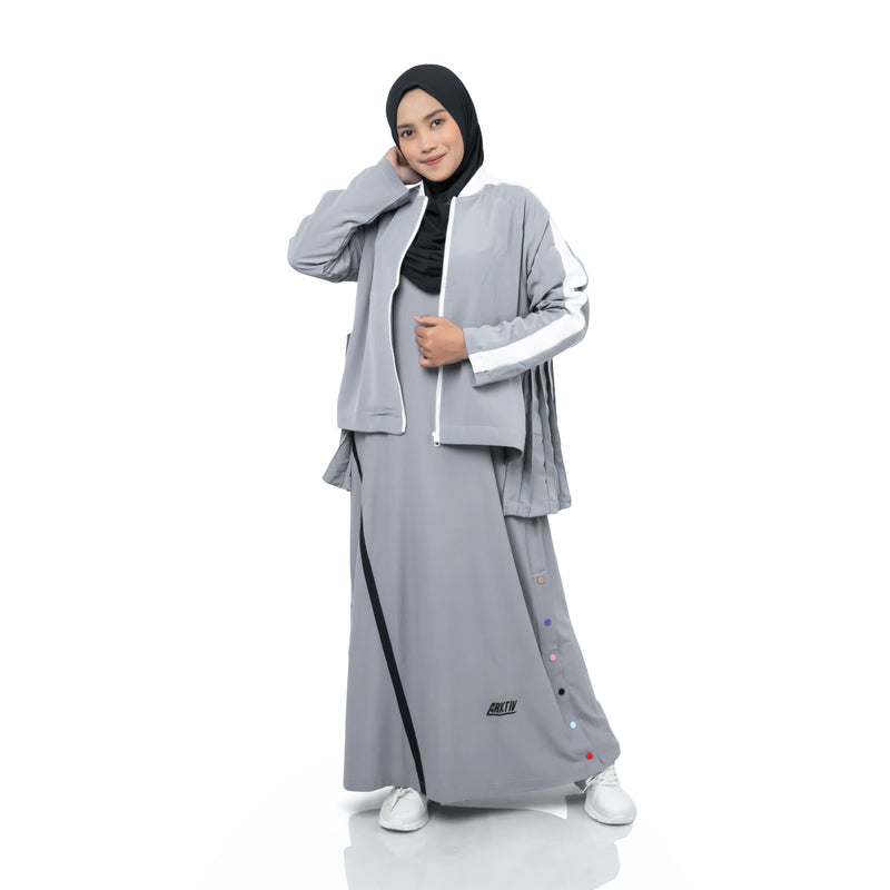 No Sugar Pleated Outer Charcoal