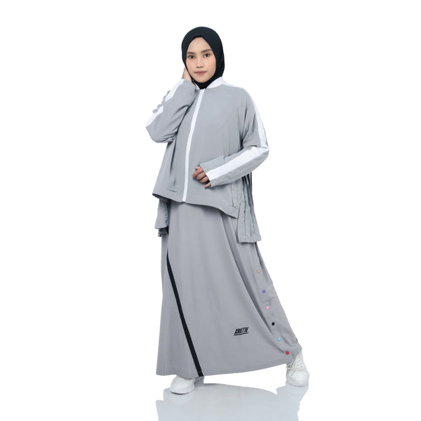 No Sugar Pleated Outer Charcoal