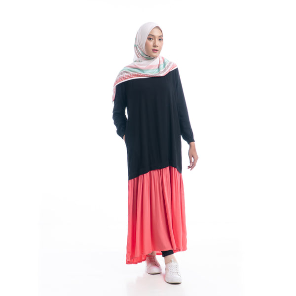 Cool Dynamic Dress Black - Pink
