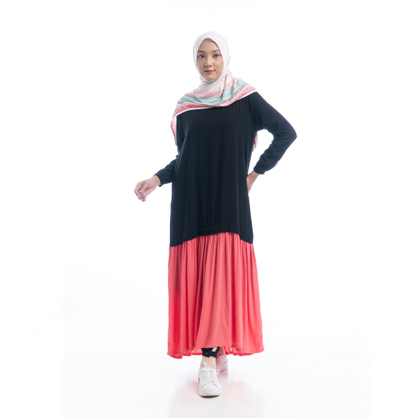 Cool Dynamic Dress Black - Pink