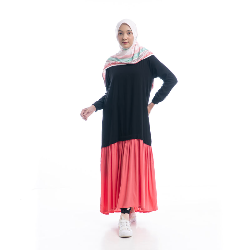 Cool Dynamic Dress Black - Pink