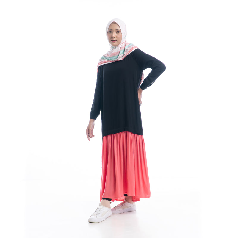 Cool Dynamic Dress Black - Pink