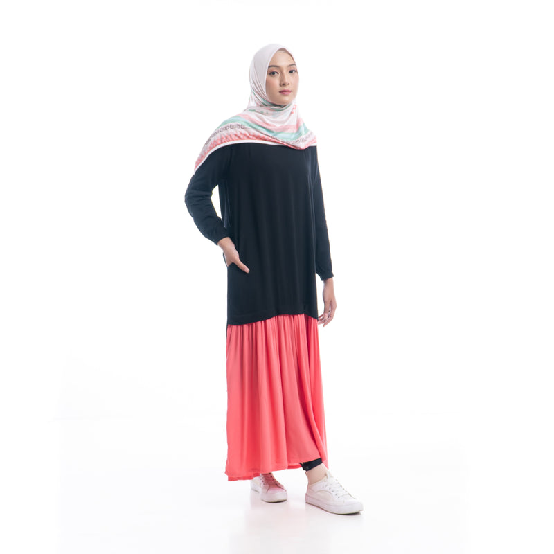 Cool Dynamic Dress Black - Pink