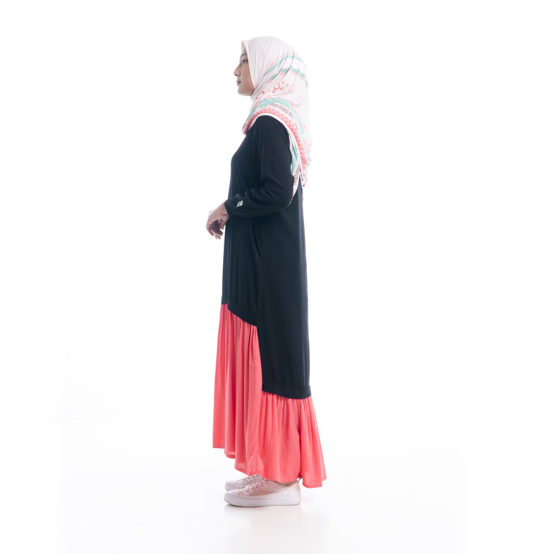 Cool Dynamic Dress Black - Pink