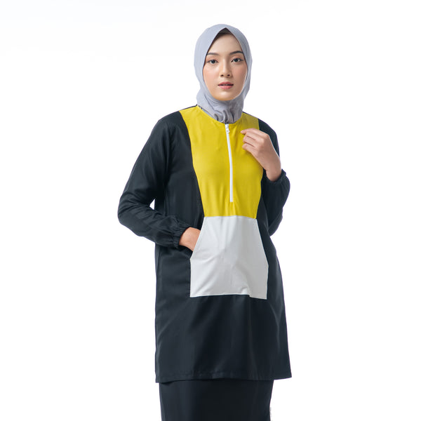 Anorak Yellow Grey