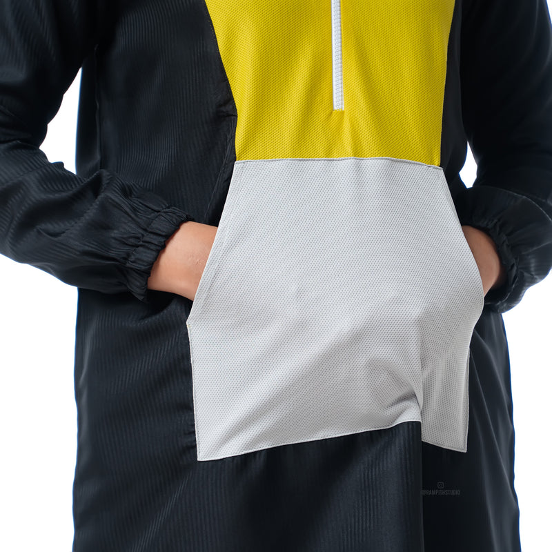 Anorak Yellow Grey