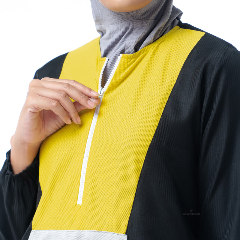 Anorak Yellow Grey