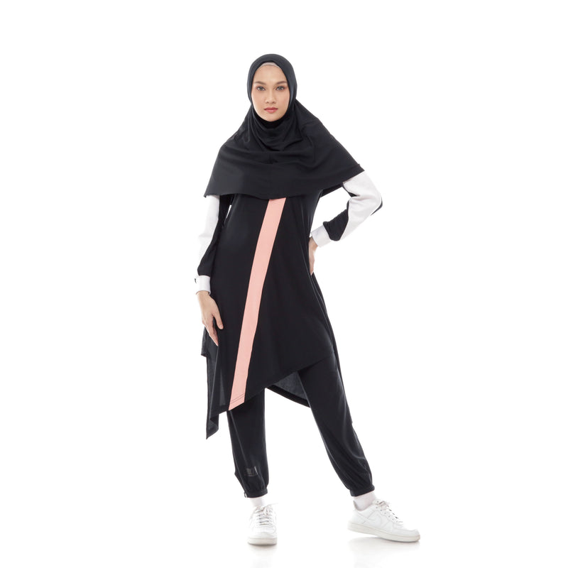 Zigzag Black - Pink