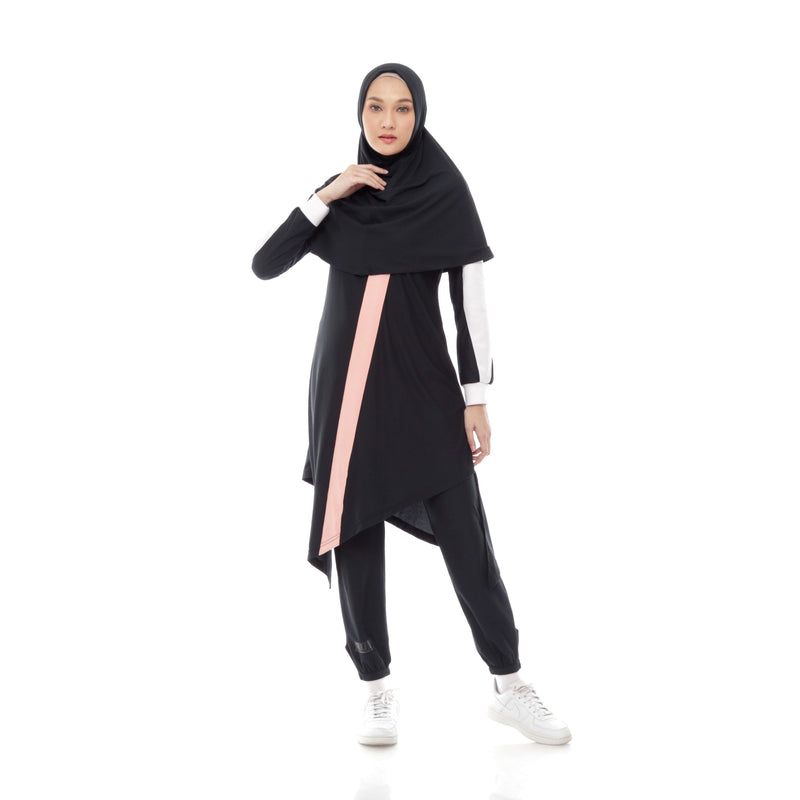 Zigzag Black - Pink