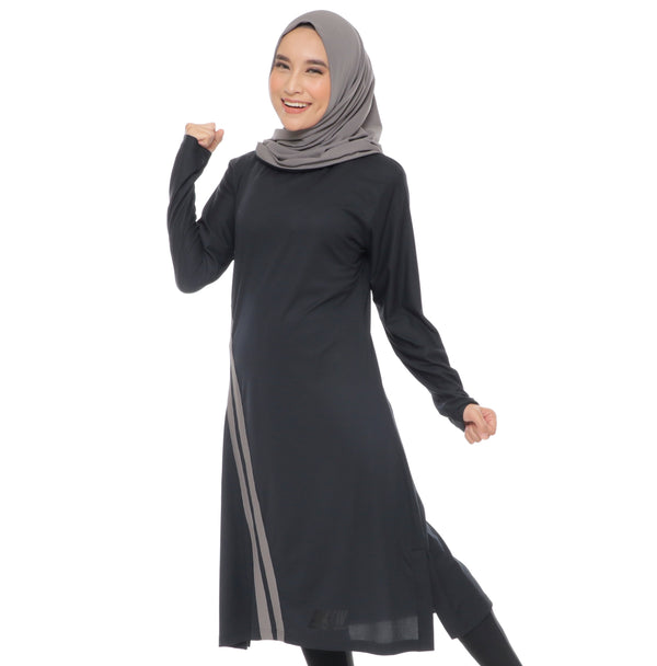Long Stripe Basic Black - Grey