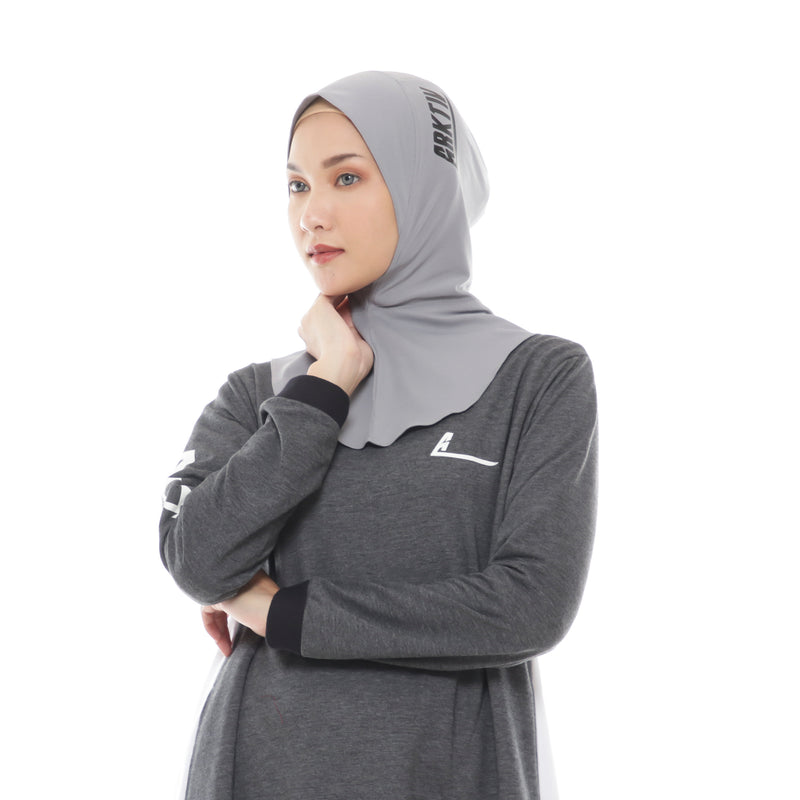 New Flexy Dynamic Light Grey (Sport Hijab)