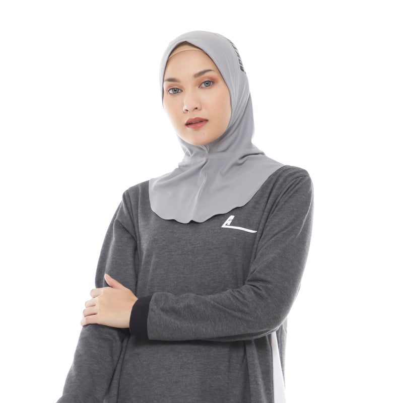 New Flexy Dynamic Light Grey (Sport Hijab)
