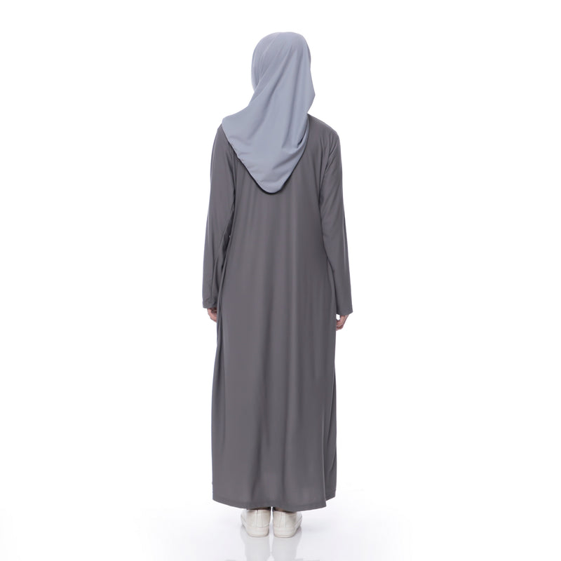 Three Points Dress Grey - White