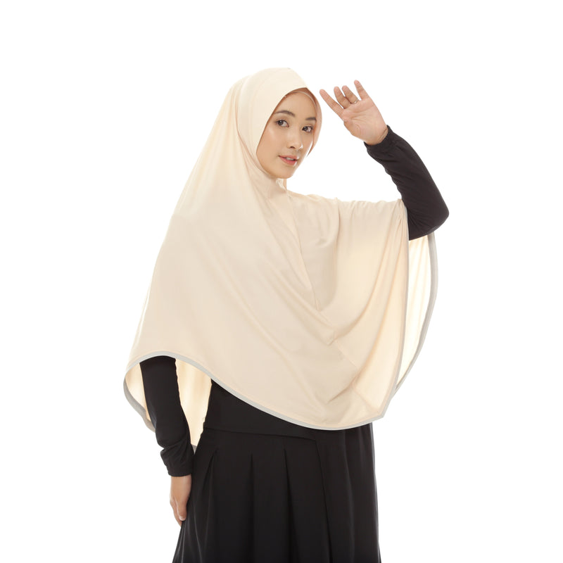 Energetic Elite Supermaxi Ivory Cream (Sport Hijab)