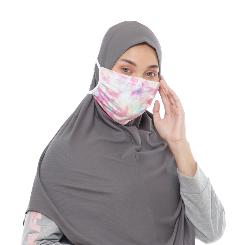Splash Tiedye Mask Pink