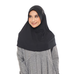 Running Hijab Black (Sport Hijab)