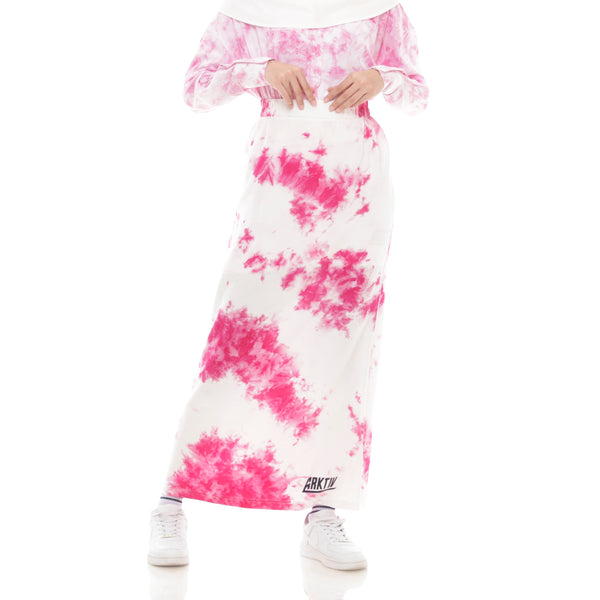 Splash Tiedye Skirt Pink
