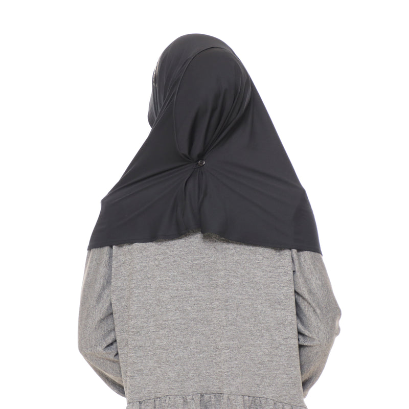 Running Hijab Black (Sport Hijab)