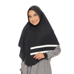 New Cool Dynamic Black (Sport Hijab)