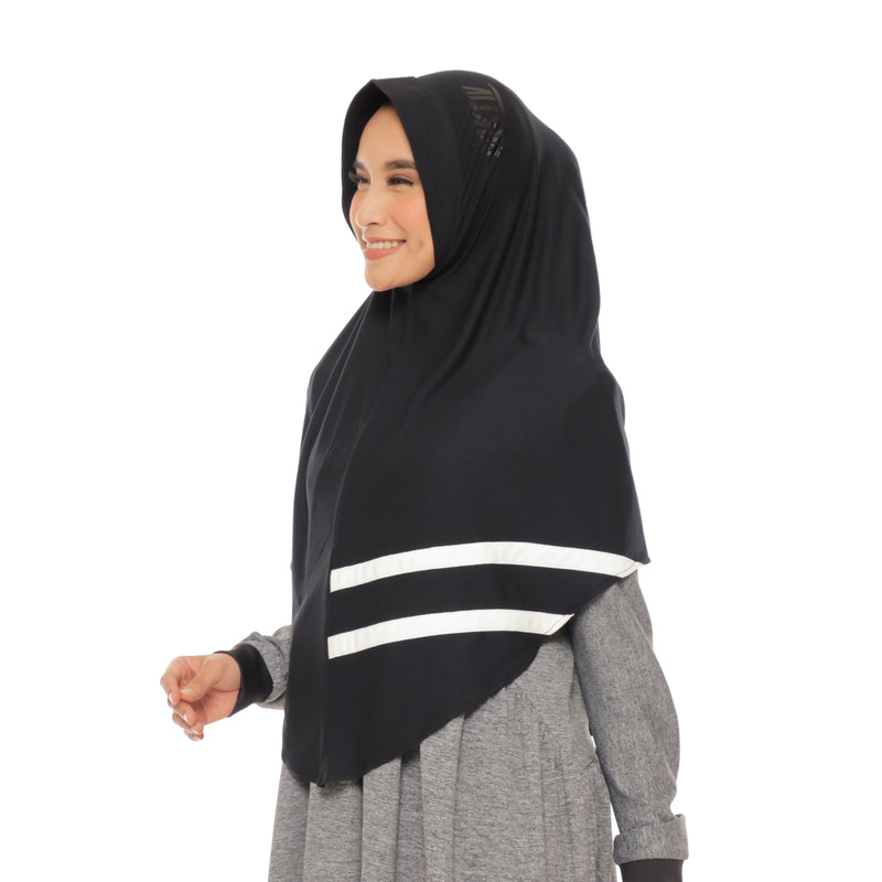 New Cool Dynamic Black (Sport Hijab)