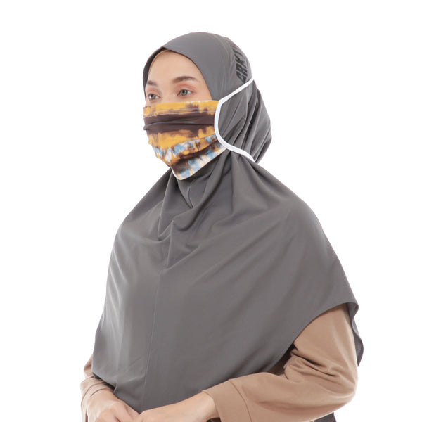 Splash Tiedye Mask Yellow