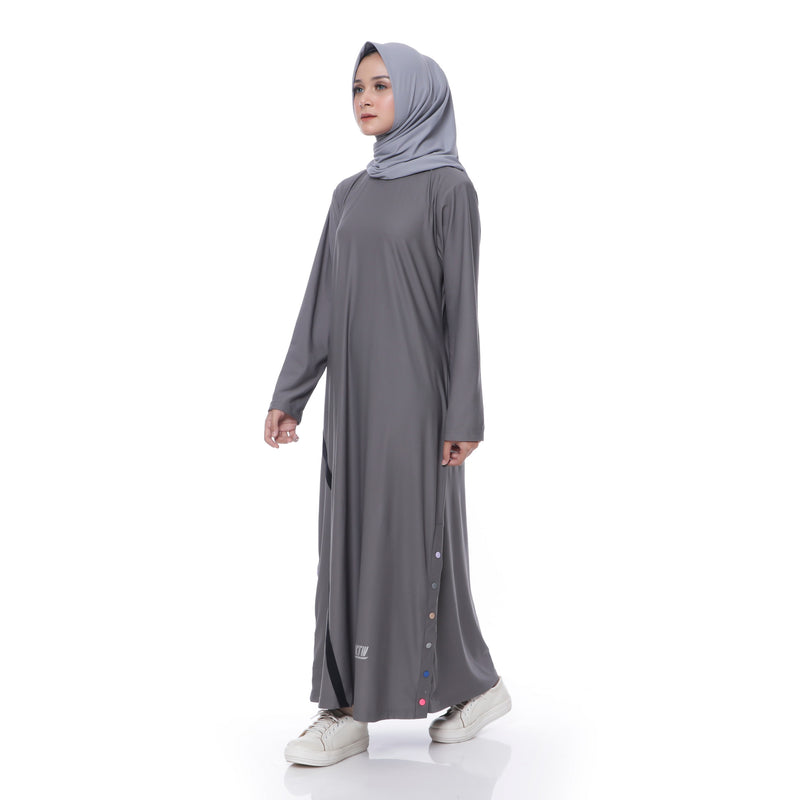 Three Points Dress Grey - Black