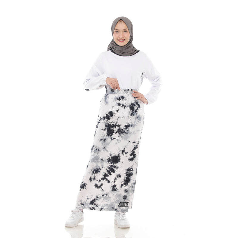 Splash Tiedye Skirt Black