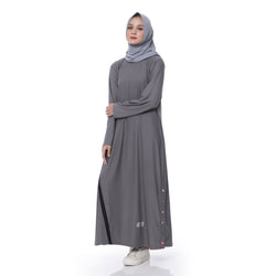 Three Points Dress Grey - Black