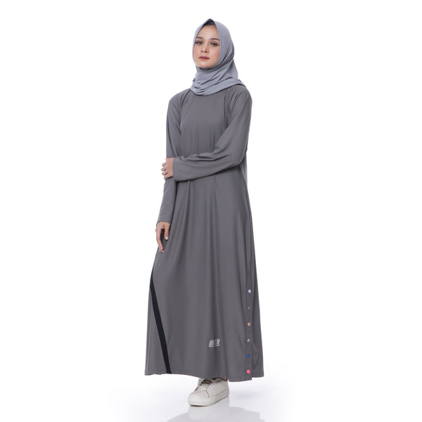 Three Points Dress Grey - Black