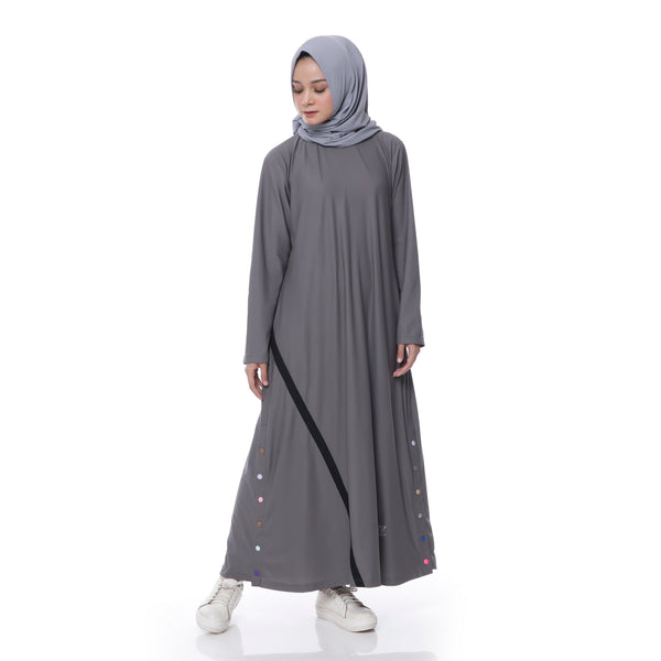 Three Points Dress Grey - Black