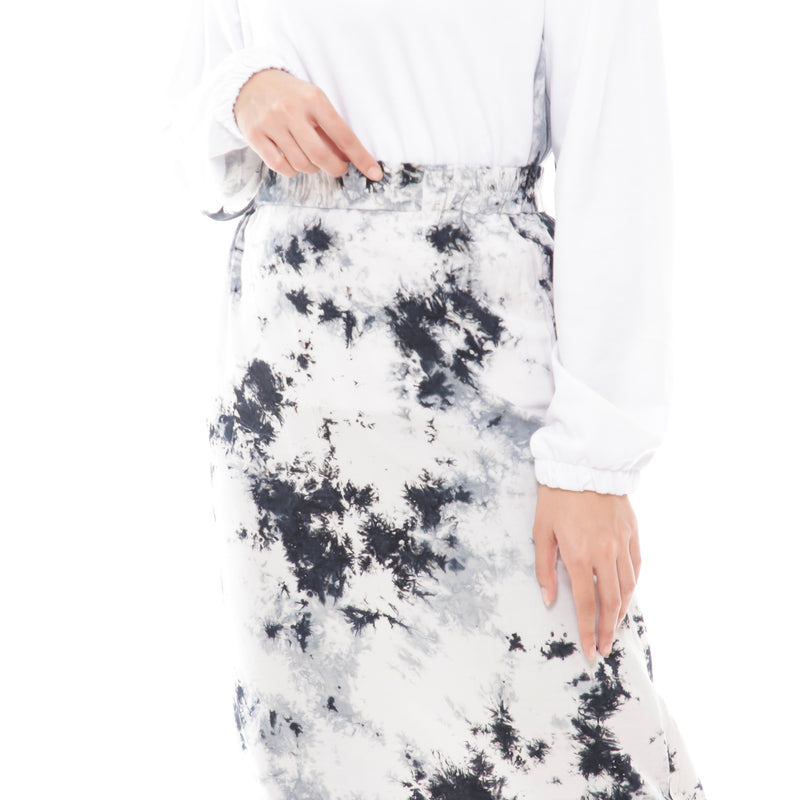Splash Tiedye Skirt Black