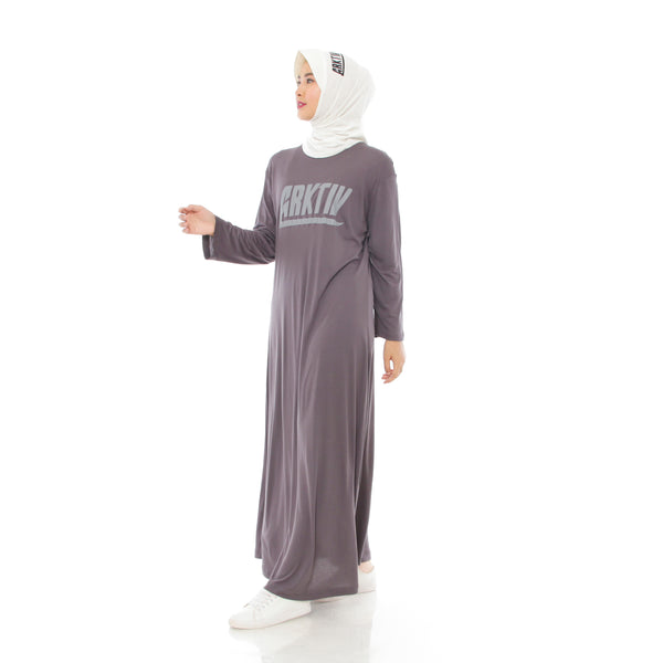 Comfy Dress Grey Long Sleeve
