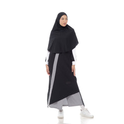 Zigzag Dress Black - Grey